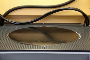 Drehteller 600 mm im Arbeitsrost versenkt