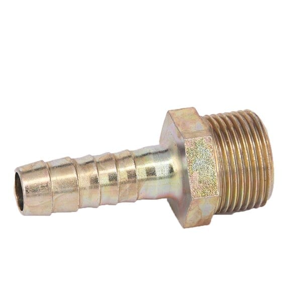 Embout fileté acier, filetage mâle 3/4" pour tuyau 13 mm