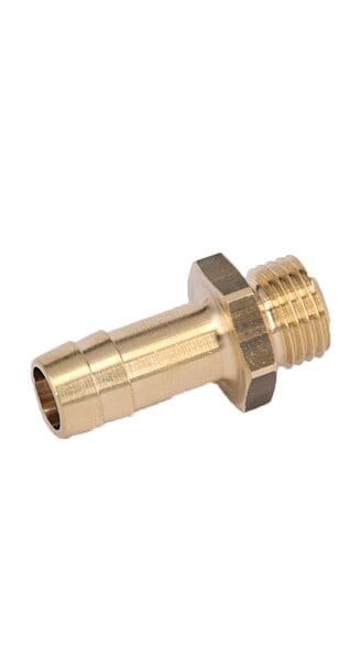 Embout fileté laiton, filetage mâle 1/4" pour tuyau 10 mm