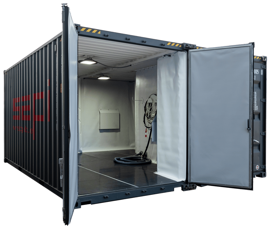 BASIC TWO - Conteneur de sablage 20 pieds - HIGH CUBE