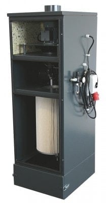 Colector con filtro de cartuchos PC1, 10 m² de superficie filtrante, para chorro de arena