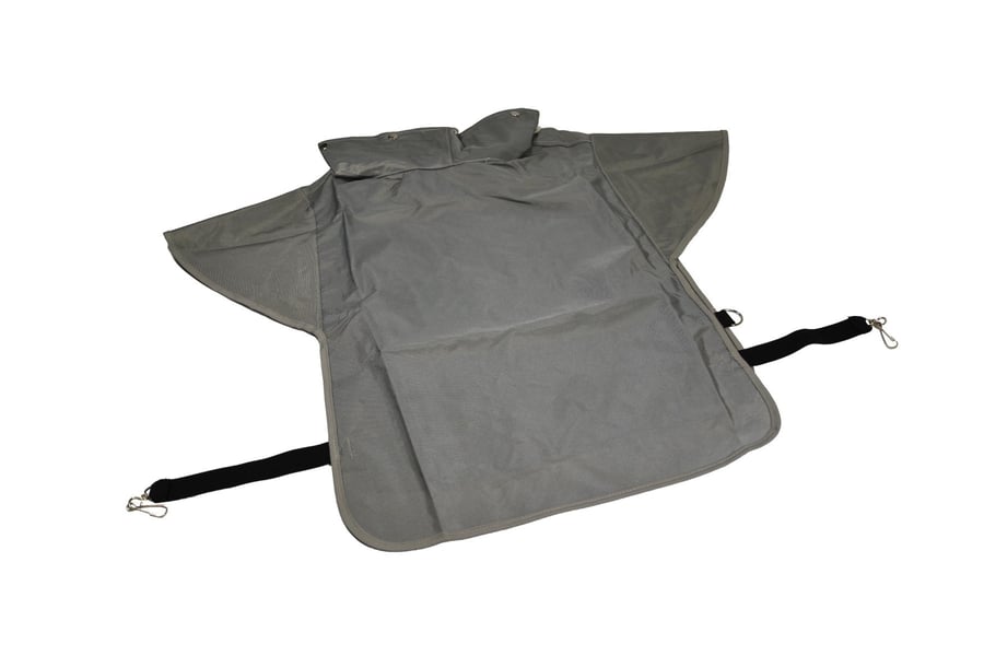Nylon cape without sleeves for sandblasting helmet RED 2