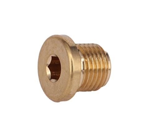 Blindstop / schroefplug G 1/4" messing
