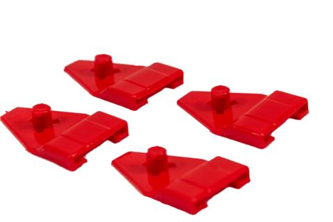 Mounting clip for jet helmet RED 1