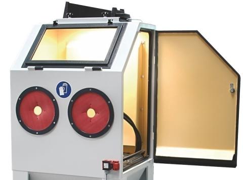 Injektor-Strahlkabine Widder Gummiauskleidung