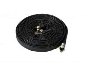 20 m Kompressorschlauch 1", flach kpl. montiert