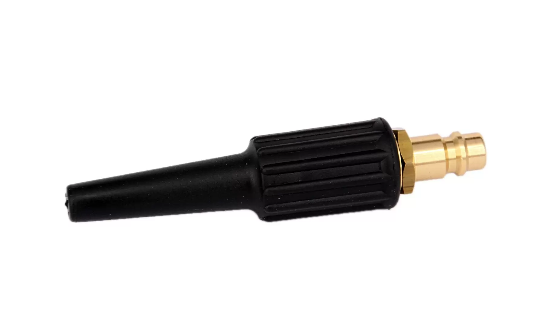 Blow-off nozzle with rubber jacket