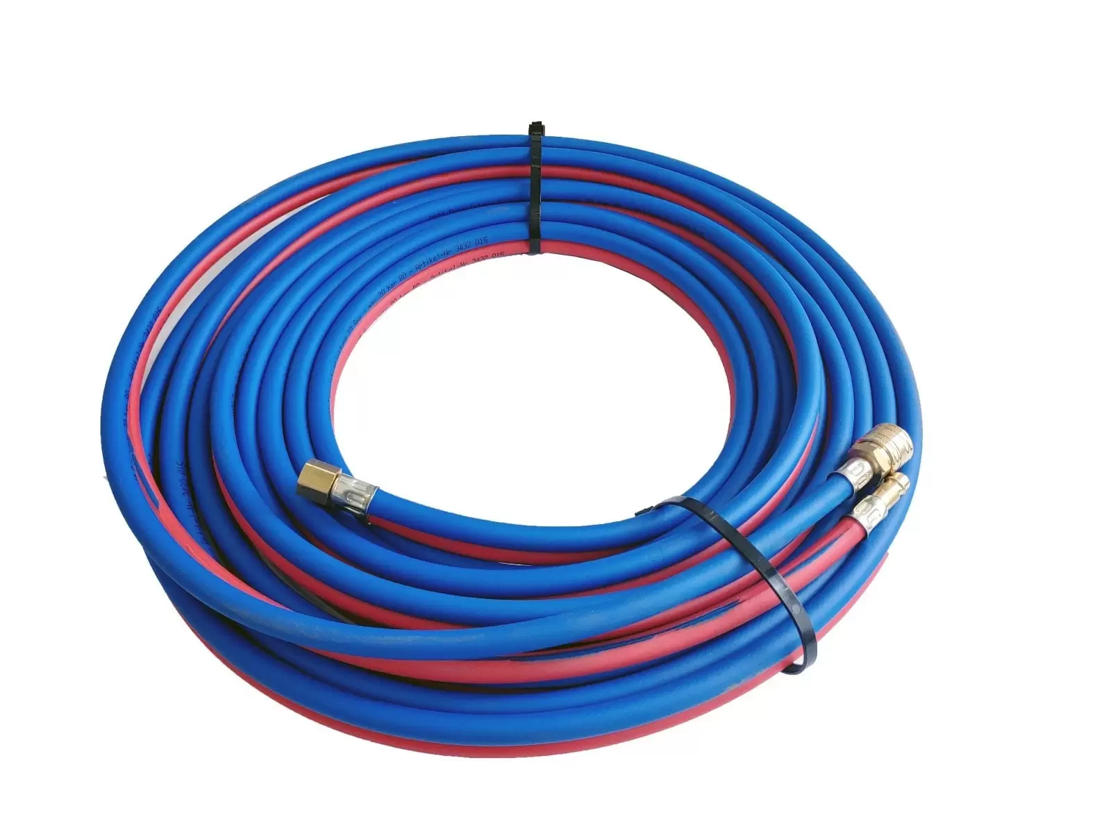 Control hose for boiler ventilation cpl. with connections