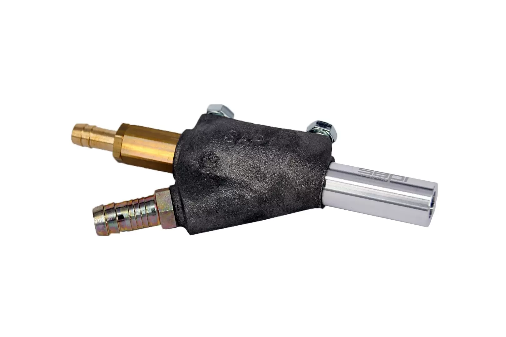 Kleine straalkop compleet met boriumcarbide mondstuk en luchtmondstuk