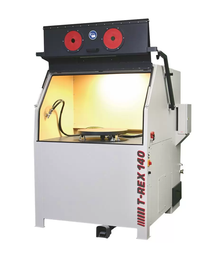 T-REX 140 | Hochleistungs-Druck-/Injektor-Strahlkabine | Doppel-Power