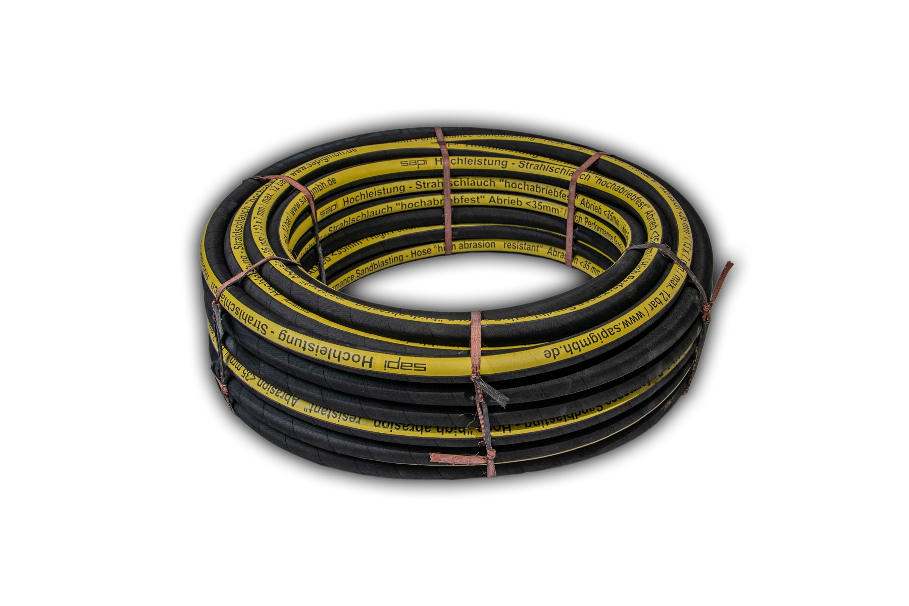 Professionele zandstraalslang 13x7 mm slijtage <35mm³