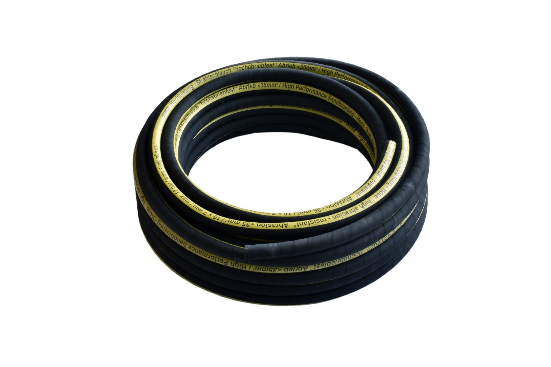 Professionele zandstraalslang 16x7 mm slijtage <35mm³