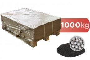 1000 kg liatej oceľovej guľôčky (oceľový brok) Tryskací prostriedok