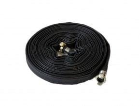 20 m compressorslang 1", plat, volledig gemonteerd