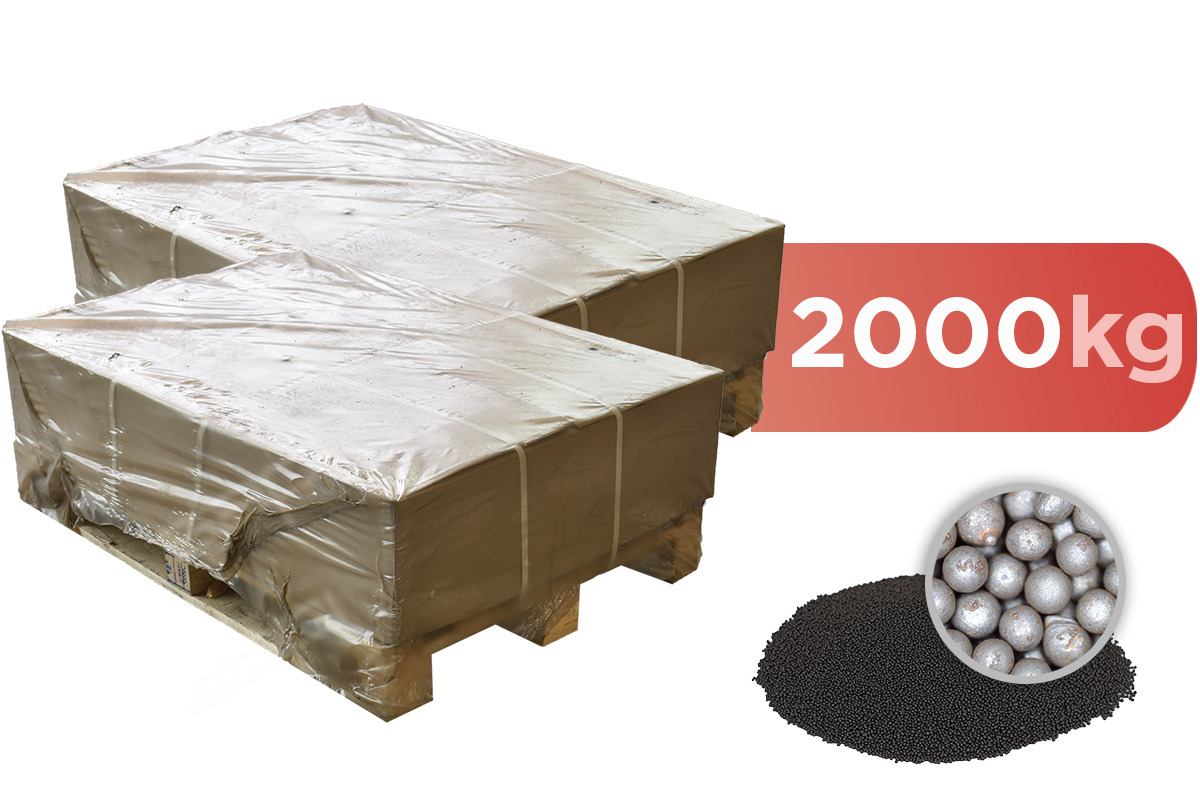 2000 kg Jeklene Kroglice - Peskalni Material - Brezplačna Dostava