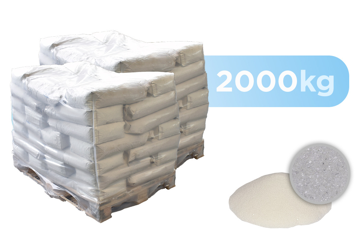 2000 kg szklanych kulek ściernych
