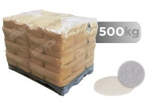 500 kg abrazíva z oxidu hlinitého