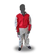 Sandstrahl-Overall Leder / Baumwolle