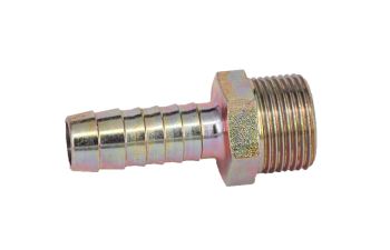 Threaded nozzle steel AG 3/4" for hose 16 mm
