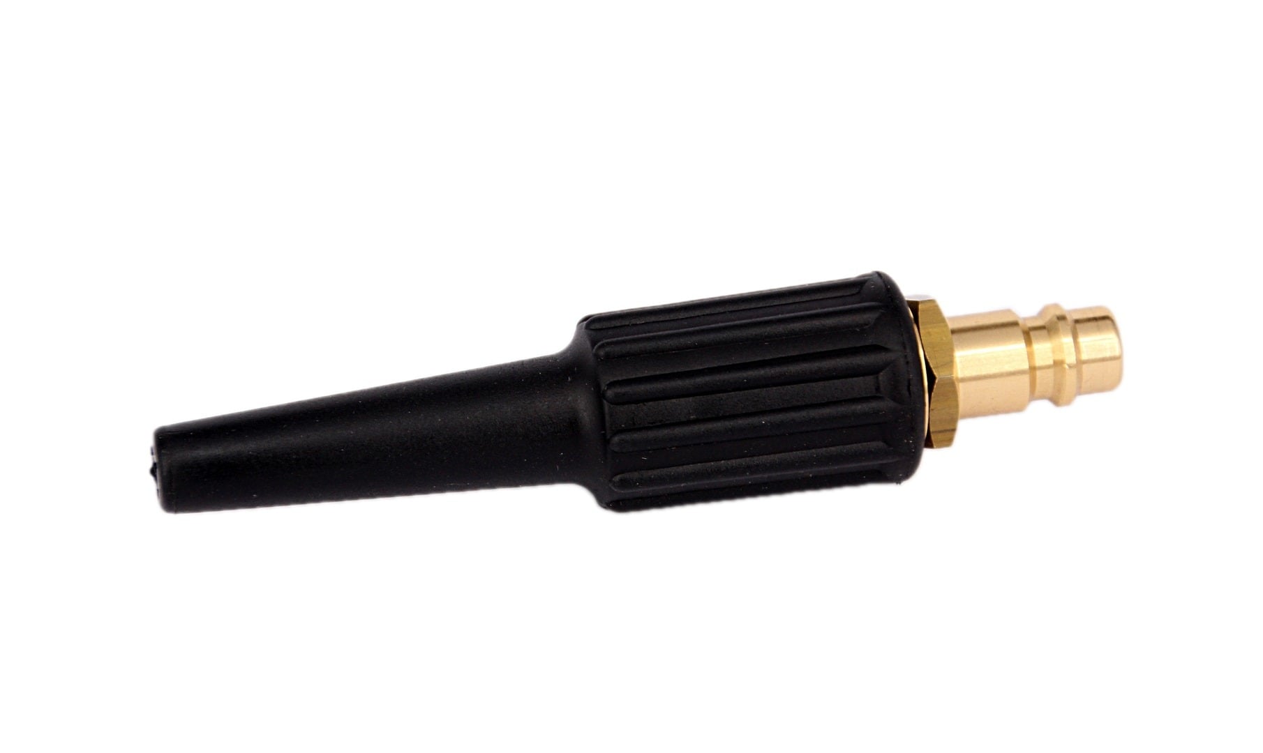 Blow-off nozzle with rubber jacket