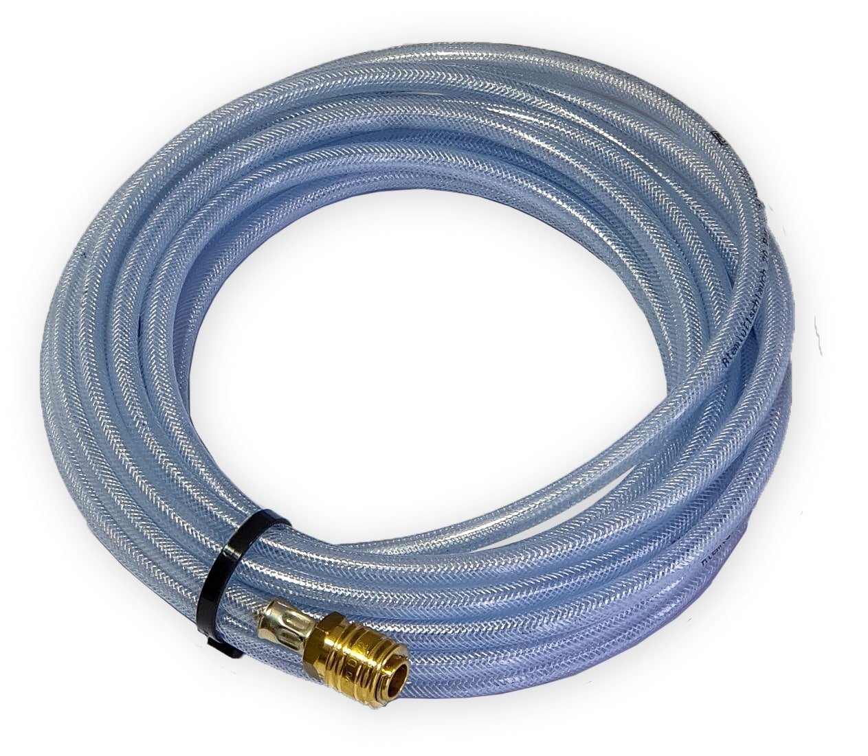Breathing air hose completely assembled with couplings