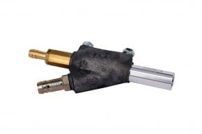 Cabezal de chorreado pequeño cpl. con boquilla de carburo de boro y boquilla de aire