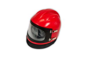 Sandblasting helmet RED 2 with Nylon cape