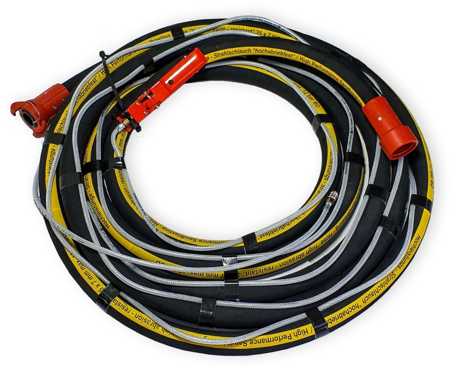 Cev za peskanje 25x7 mm kompletno nameščena za QUICK-STOP