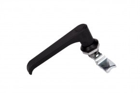 Door handle for sandblasting cabins