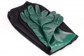 Guantes de goma con puños anchos, acolchados (guantes de radiador)