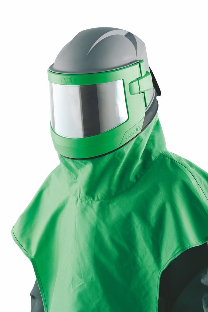 Kask do piaskowania Nova 3 z nylonową kurtką