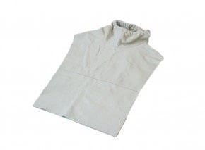 Leather jacket without sleeves for protective mask Commander / Panorama