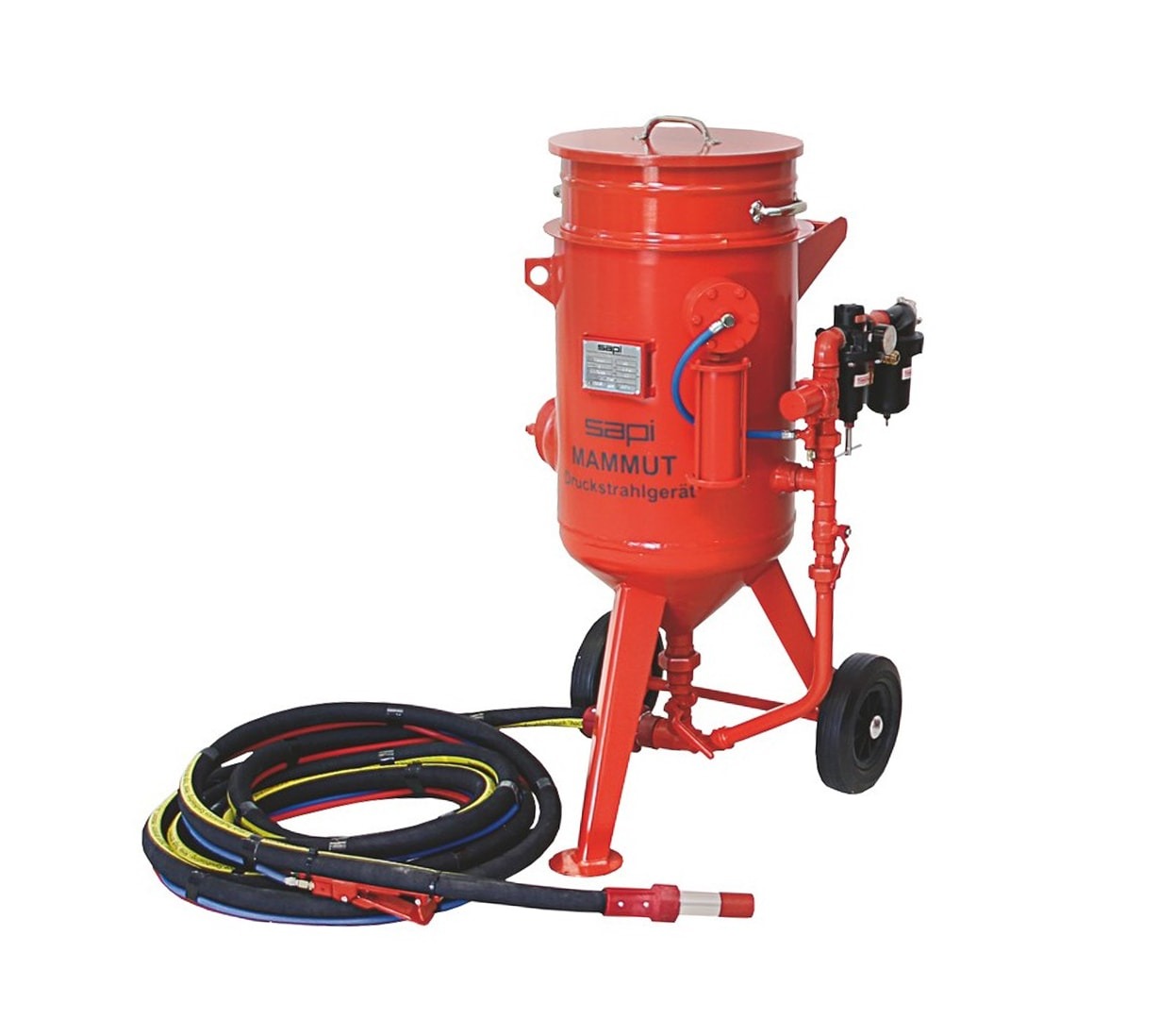 Pressure blasting unit