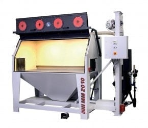MM 2010 | Integrated filter | Pressure sandblasting cabin | Siemens PLC control