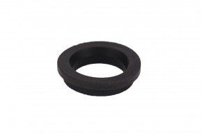 Rubber seal for iron cast hose coupling