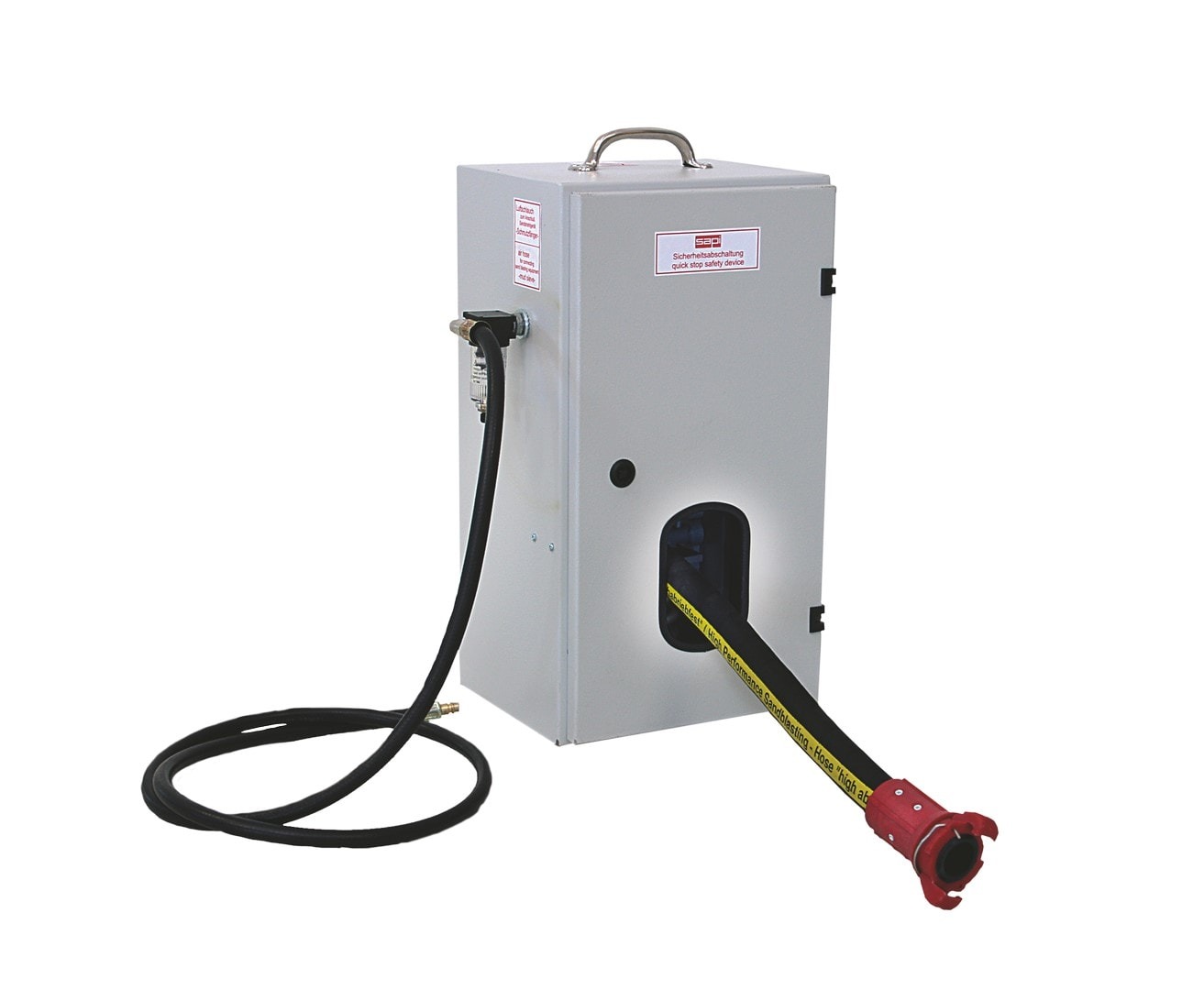Sapi safety shutdown for pressure sandblasting devices | Quick-STOP