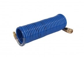 Spiral compressed air hose 8x6 mm cpl. mounted with couplings