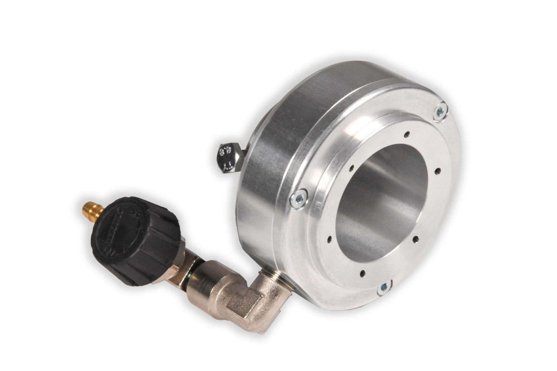 Wet sandblasting head / water attachment for long nozzles